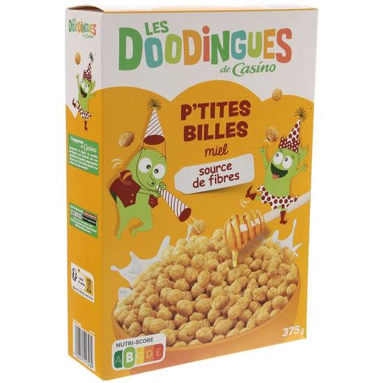 Les Doodingues Cereales p'tites billes miel - 375g