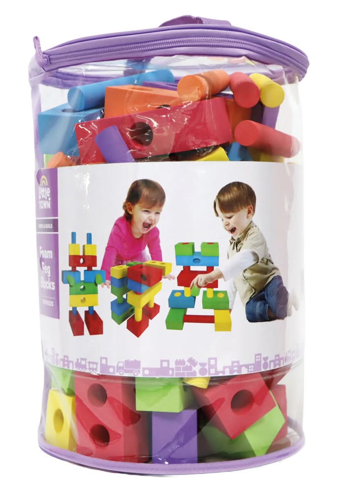 Little Town Bright Foam Pegs