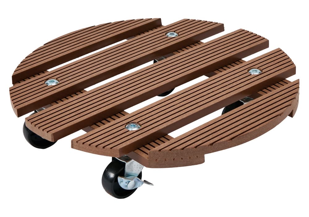 Belavi Dark Brown Round Flower Roller