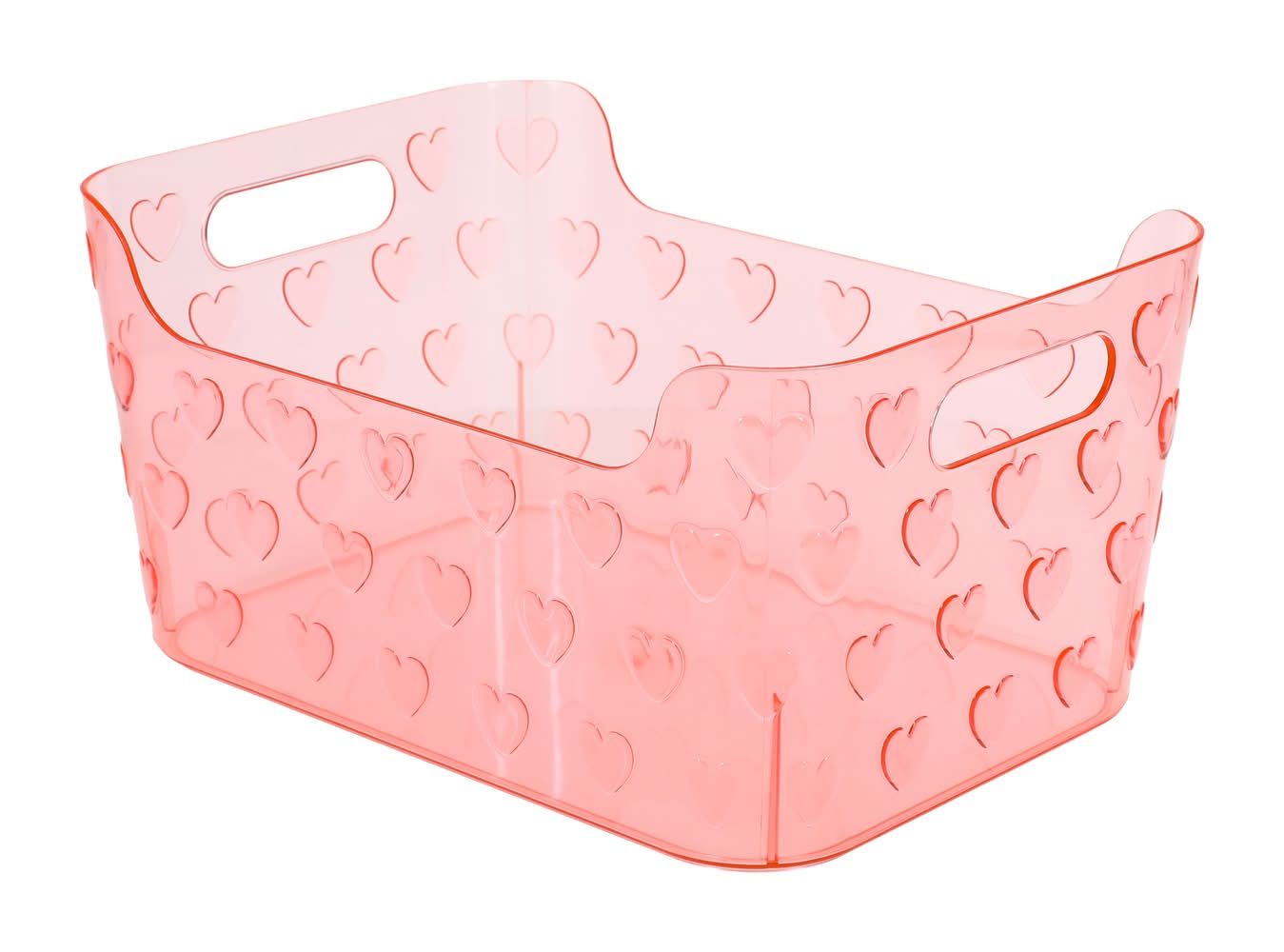 Plastic Storage Bin Pink