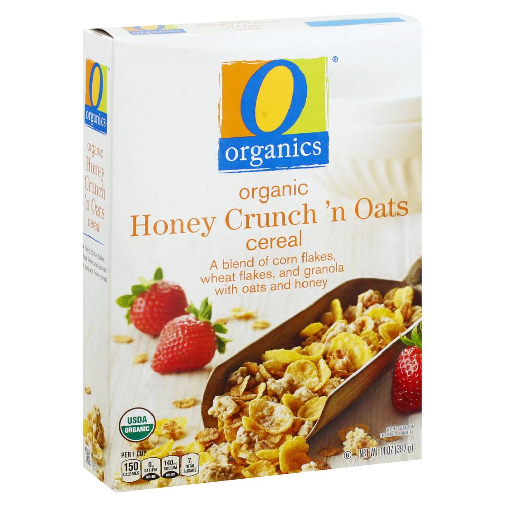 O Organics Honey Crunch 'N Oats Cereal (14 oz)