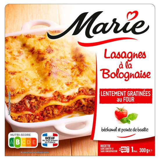 MARIE - Lasagnes à la Bolognaise - 300 g