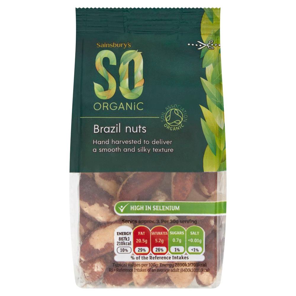 Sainsbury's Brazil Nuts, SO Organic 100g