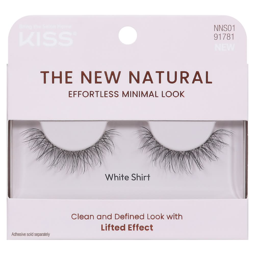 KISS Lifted Effect White Shirt Lashes, Black