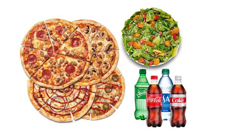 MOD Quad: Pizza, Salad, Drinks