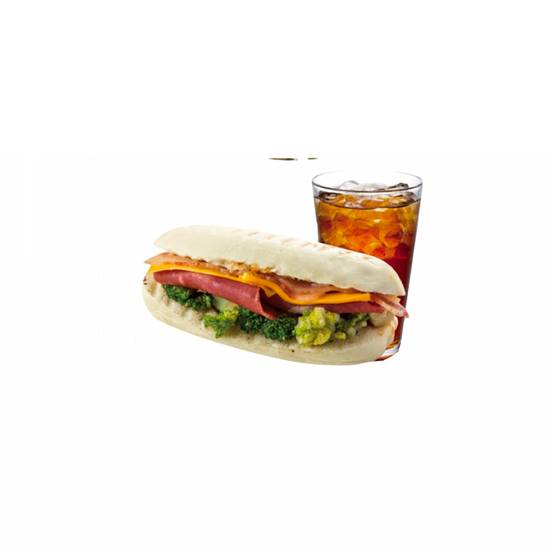 (U)綜合煙燻帕尼尼套餐 Cheese Chicken Ham & Bacon Panini