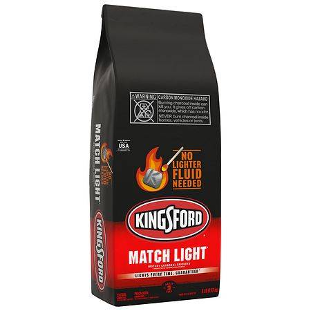 Kingsford Match Light Instant Charcoal Briquets, BBQ Charcoal for Grilling - 8.0 lb