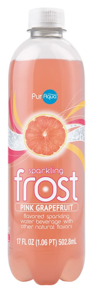 PurAqua Sparkling Flavored Frost Water, Pink Grapefruit (17 fl oz)