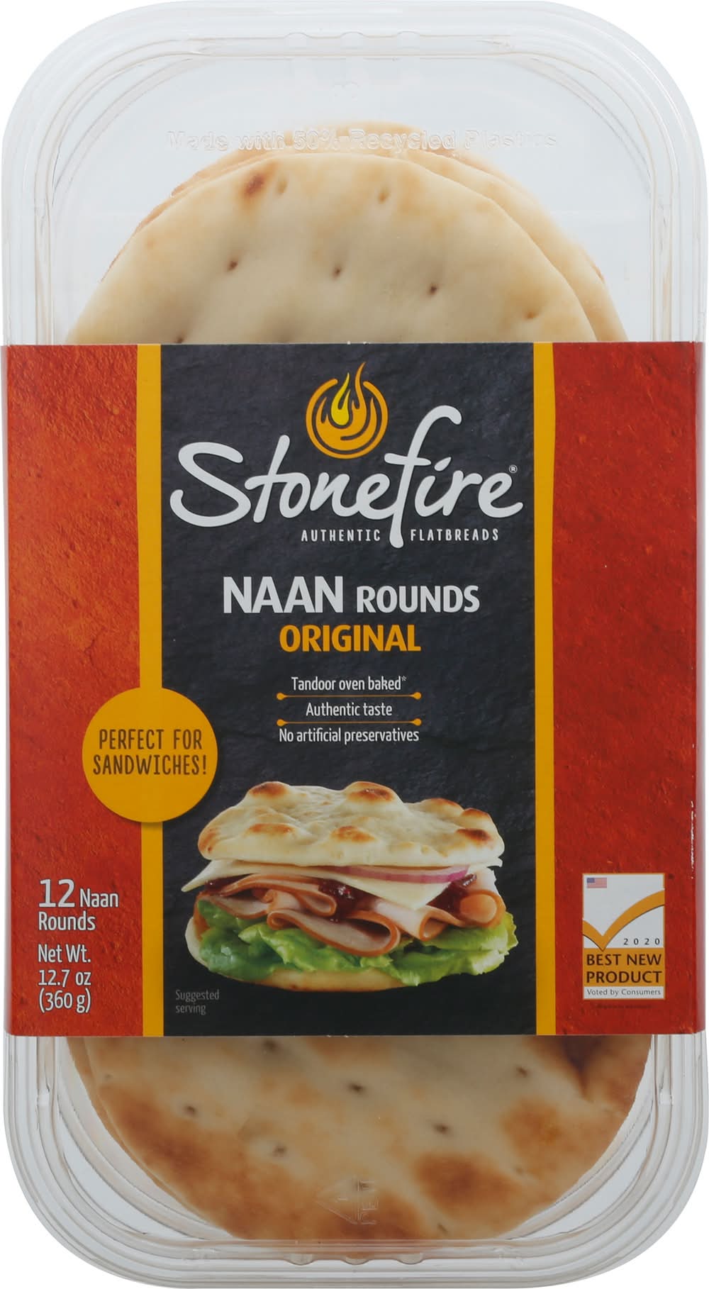 Stonefire Original Naan Rounds (12.7 oz, 12 ct)