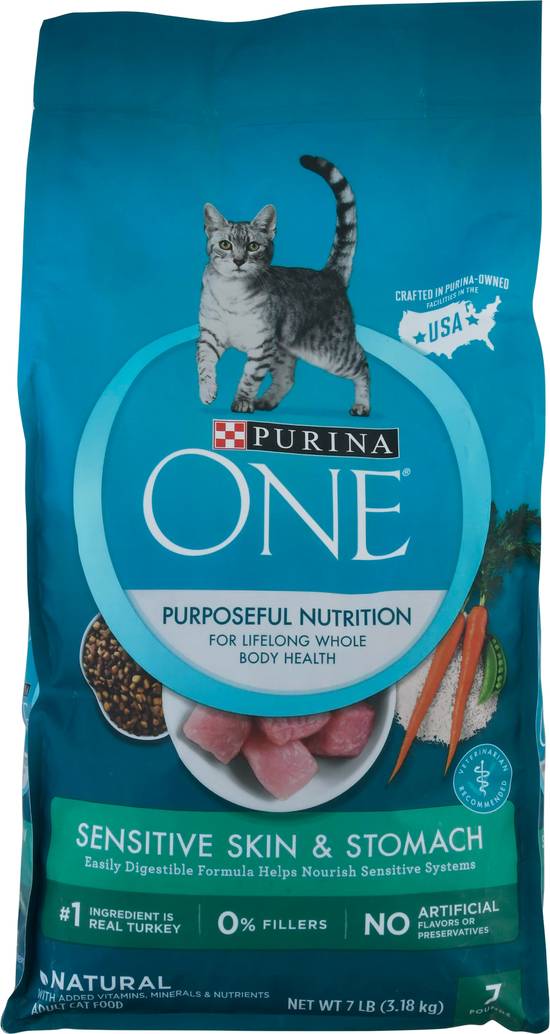 Purina One Sensitive Stomach Sensitive Skin Natural Dry Cat Food Sensitive Skin & Stomach Formula