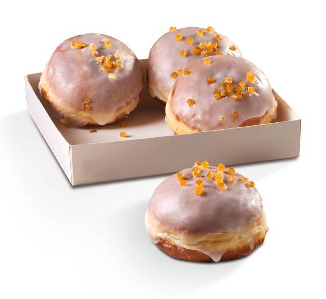 Pączki Tradycyjne z Nadzieniem Różanym (4 pack)