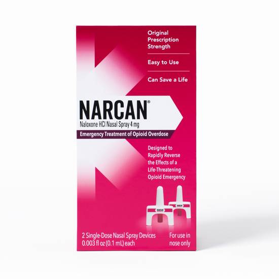 NARCAN Naloxone HCI Nasal Spray - 4mg, 2 ct
