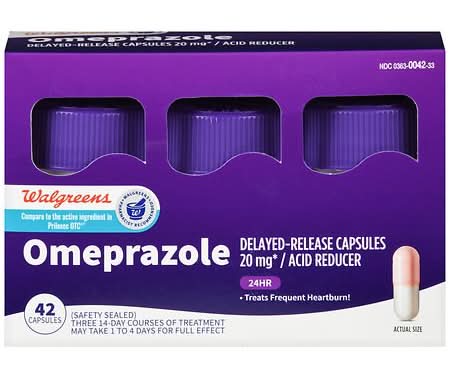 Walgreens Omeprazole Delayed-Release 20mg Capsules (42 ct)