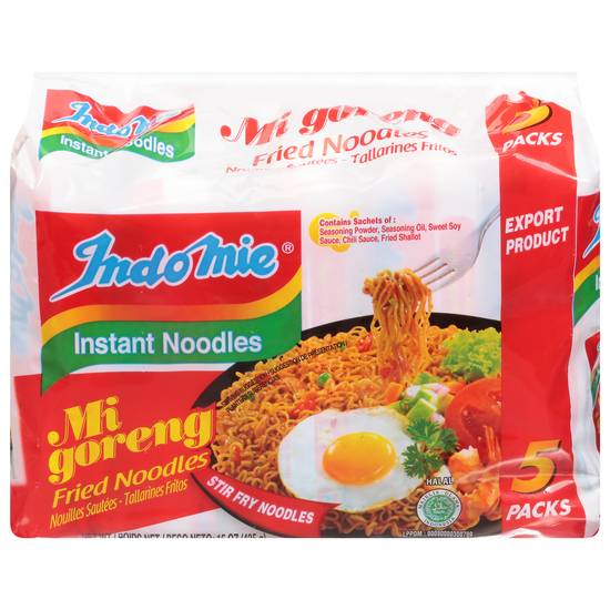 Indo Mie Mi Goreng Instant Fried Noodles (5 x 3 oz)