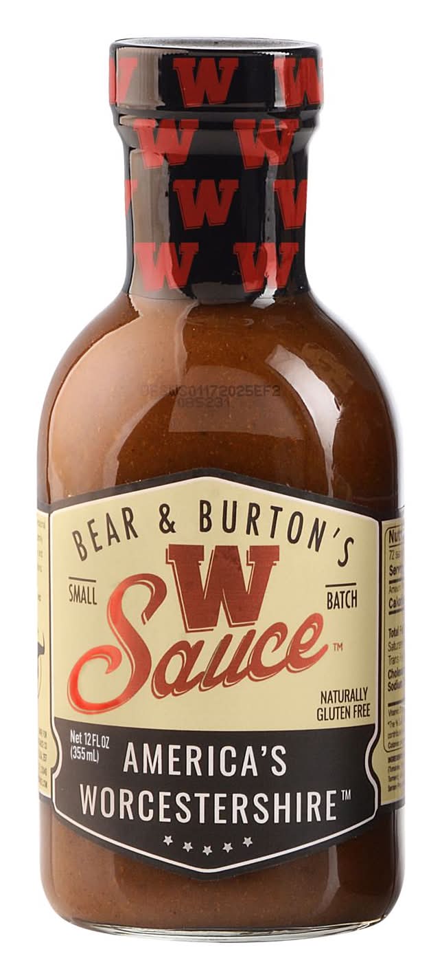 Bear & Burton'S The W Sauce America'S Worcestershire Sauce 12 Oz