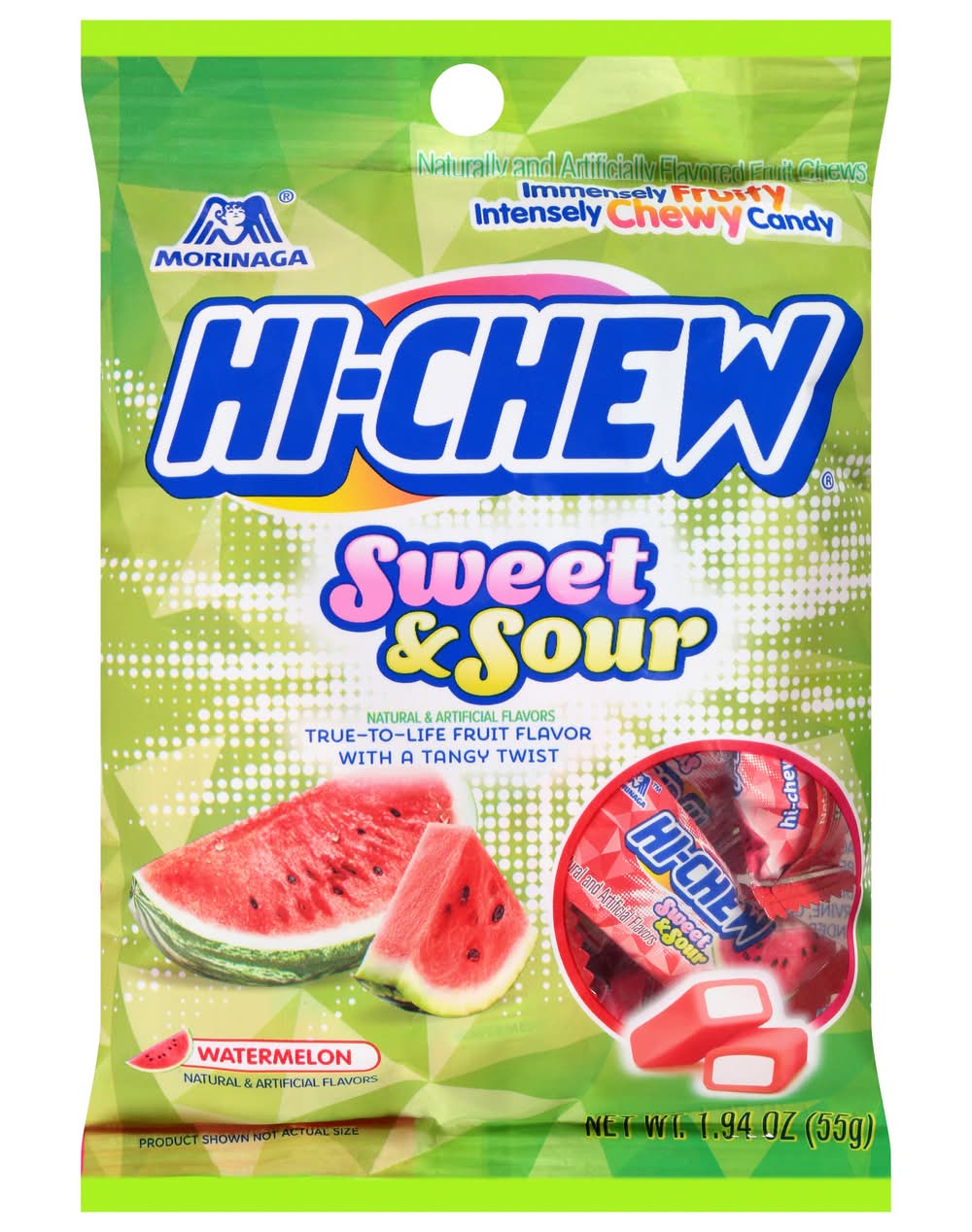 Hi-Chew Sweet & Sour Chewy Candy, Watermelon (1.94 oz)