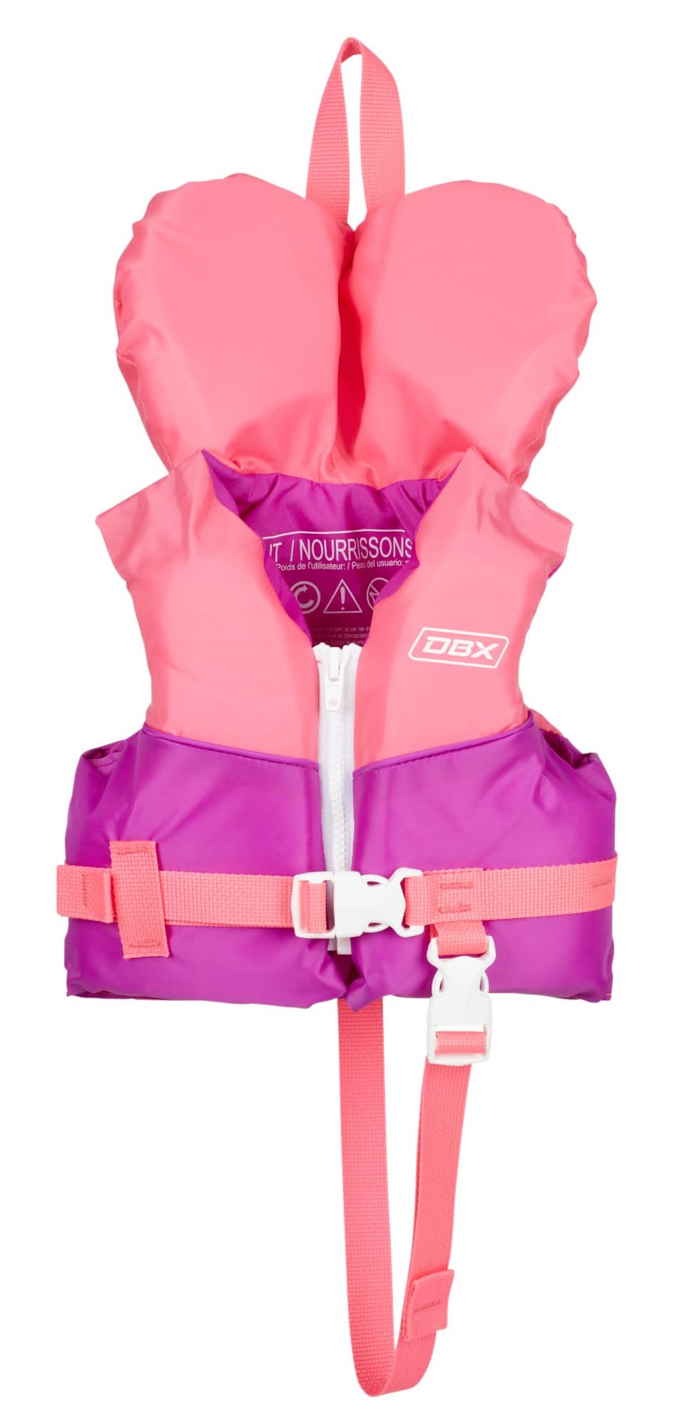 DBX Infant Nylon Life Vest (Pink/Purple, One Size)