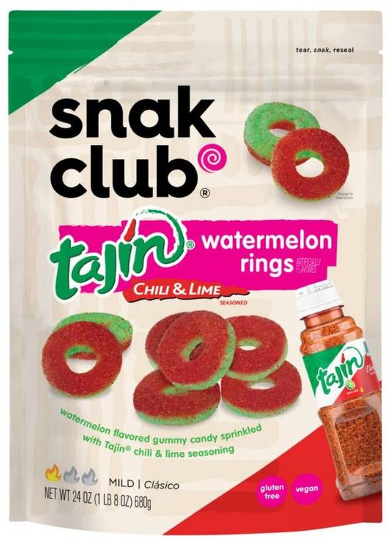 Snack Club Tajin Chili & Lime Watermelon Rings (24 oz)