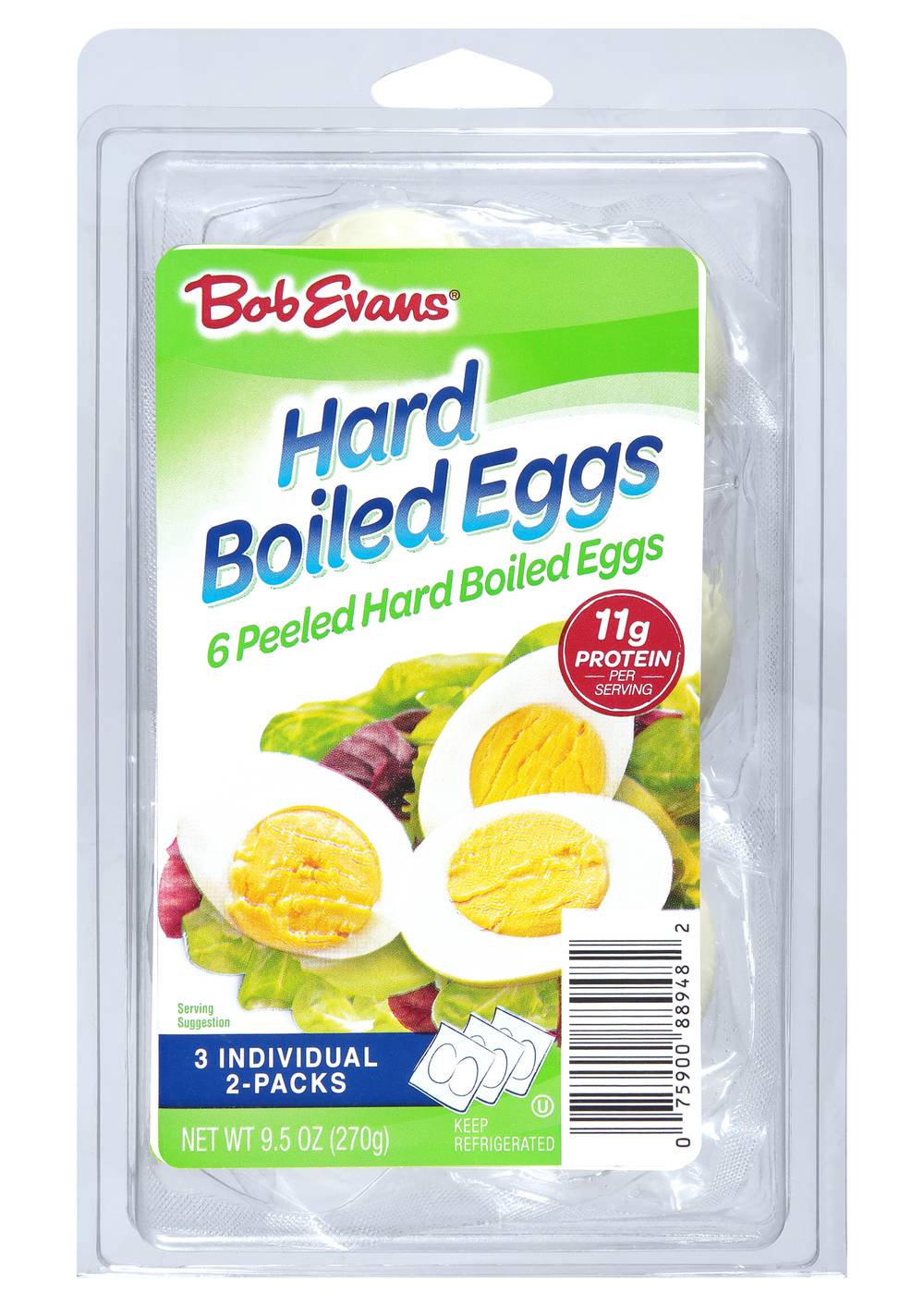 Bob Evans Peeled Hard Boiled Eggs (9.5 oz)