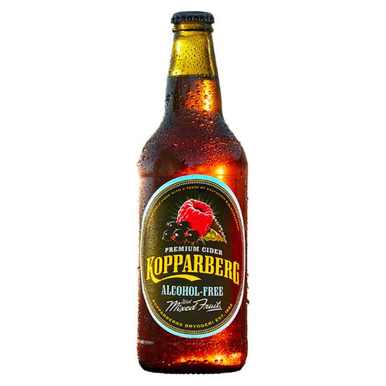 Kopparberg Premium Cider 0.0% Alcohol-Free Mixed Fruit Single Bottle 500ml