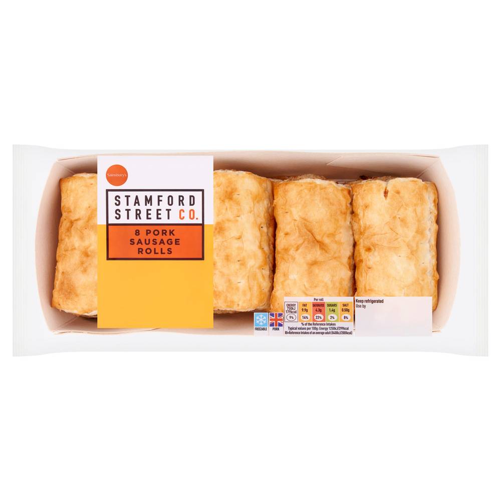 Stamford Street Co. Pork Sausage Rolls x8 480g