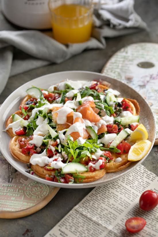 Lachs  mit Knoblauchsauce