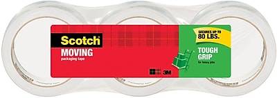 Scotch Tough Grip Moving Packing Tape (3 ct)