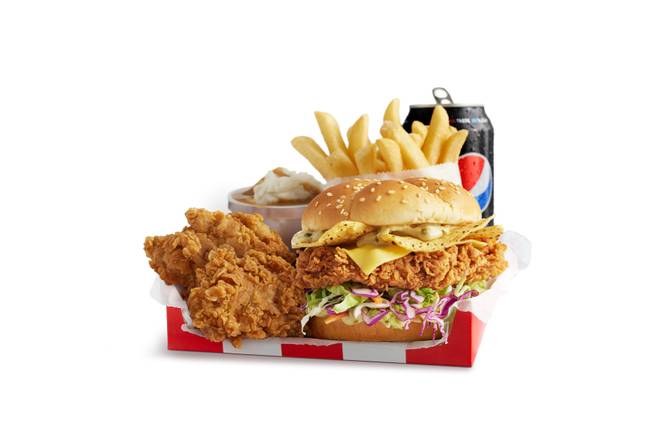Zinger® Crunch Burger™ Box Hot & Crispy
