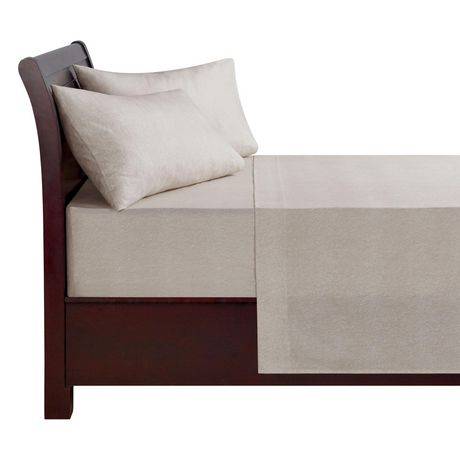 Hometrends Flannel Sheet Set (4 ct) (king/cream melange)