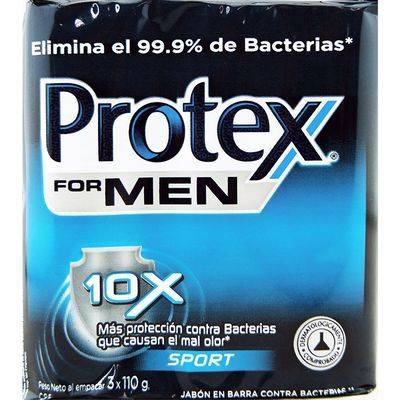 PROTEX 3-Pack Jabon Men Sport 110gr