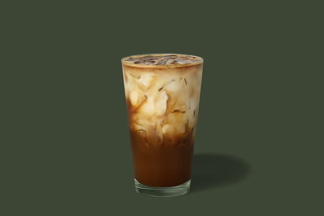 Iced Caramelised Banana Oat Shaken Espresso
