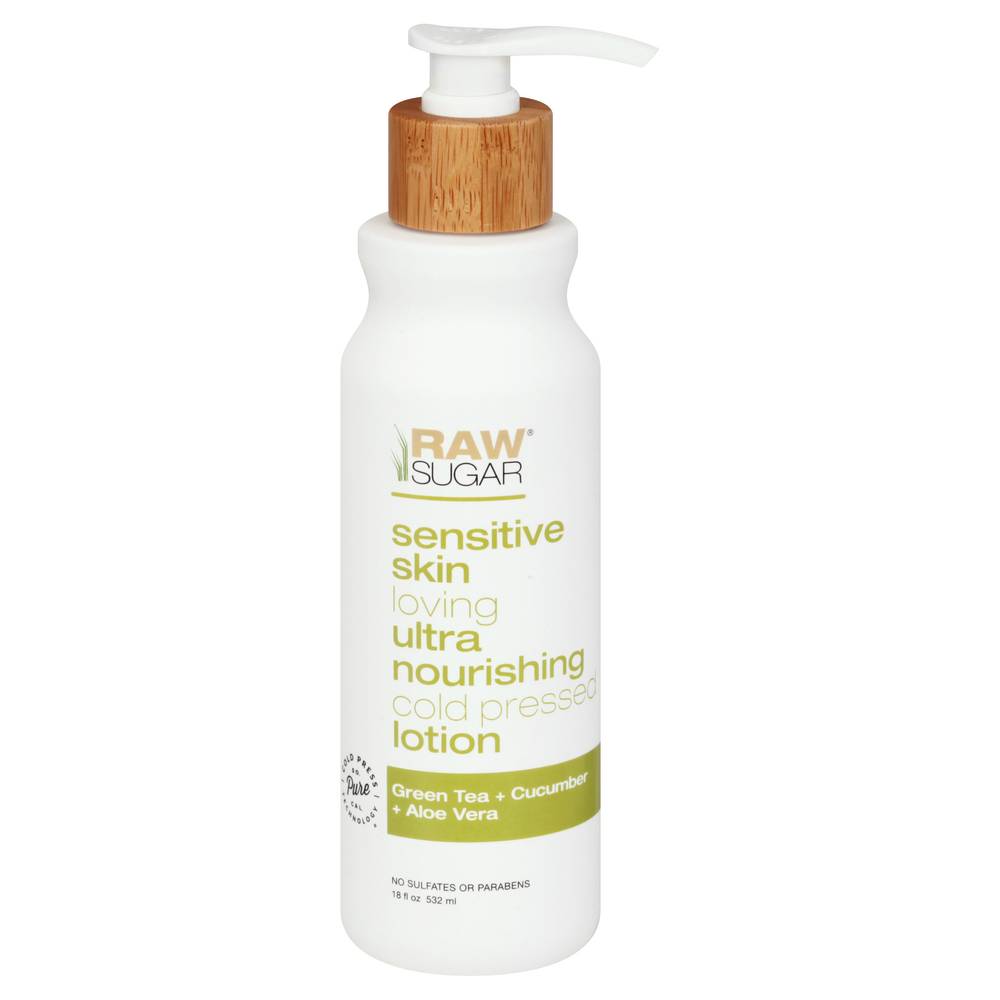 Raw Sugar Green Tea + Cucumber + Aloe Vera Lotion (18 fl oz)