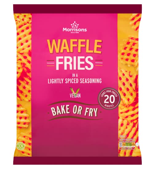 Morrisons Waffle Fries in Lightly Spiced Seasoning (550g)