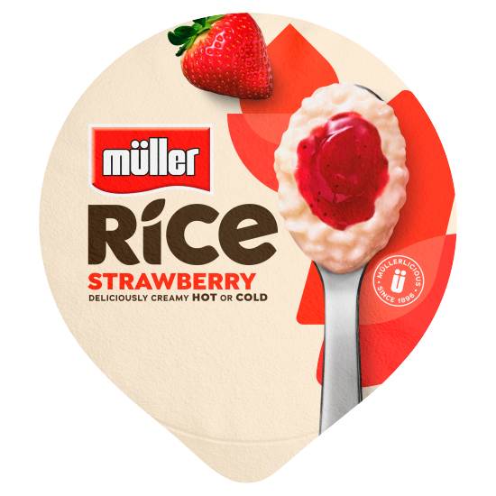 Müller Rice Strawberry Low Fat Pudding Desserts 170g