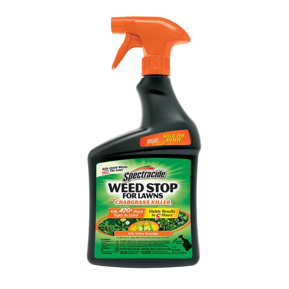 Spectracide Weed Stop For Lawns Plus Crabgrass Killer 32-fl oz Trigger Spray Lawn Weed Killer | HG-96590