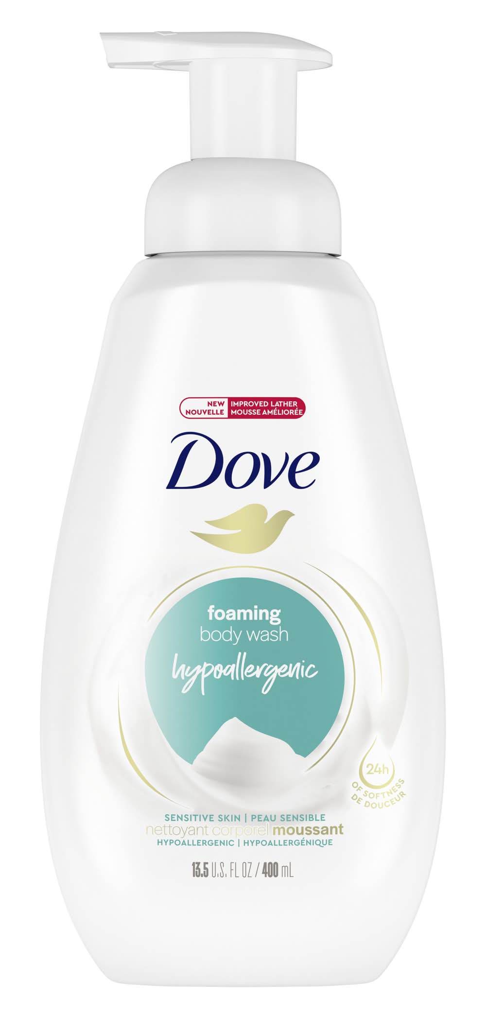 Dove Instant Foaming Sensitive Skin Body Wash (13.5 fl oz)