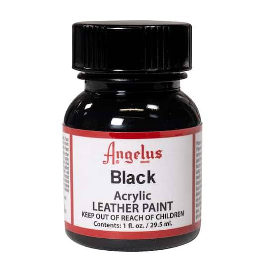 Angelus Acrylic Leather Paint, Black (1 fl oz)