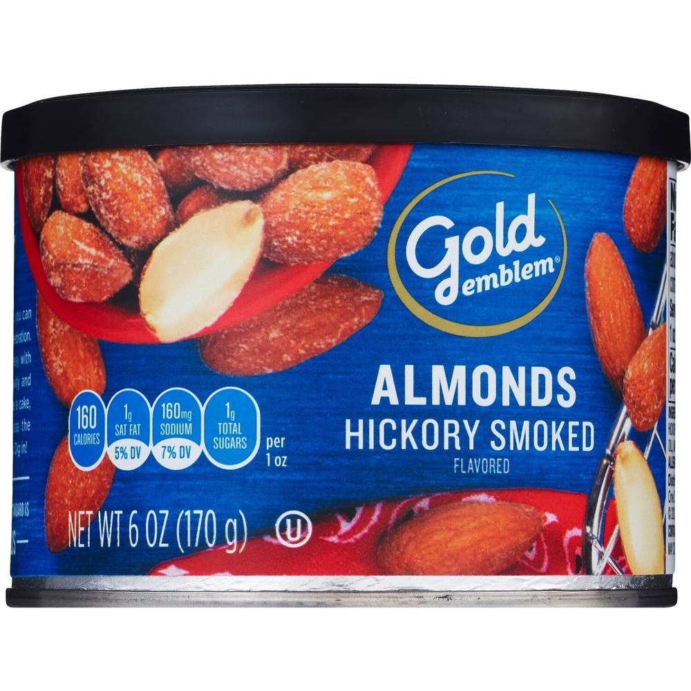 Gold Emblem Hickory Smoked Almonds, 6 oz