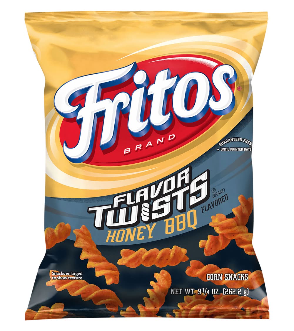 Fritos Flavor Twists Corn Snacks, Honey Bbq (9.25 oz)