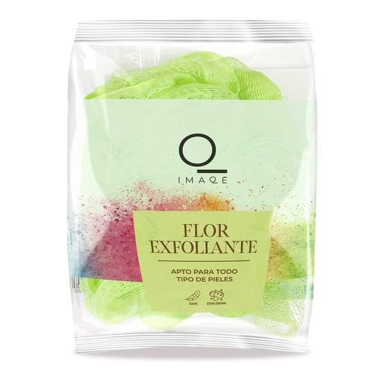 Esponja de Baño Flor Exfoliante Imaqe Bolsa 1 unidad))