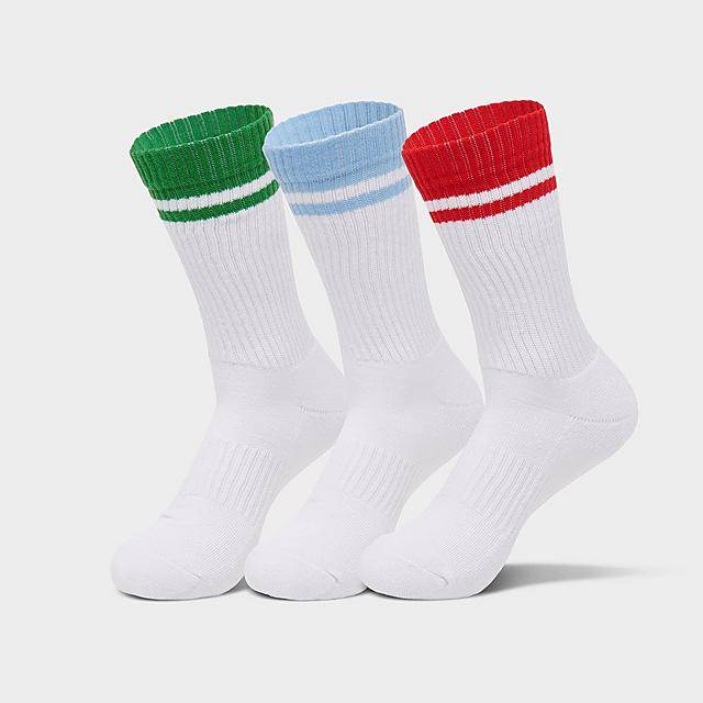 Sonneti London Varsity Stripe Crew Socks, Medium (3 ct)