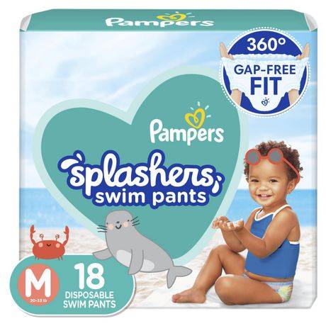 Pampers Splashers Swim Diapers, M (18 ct)