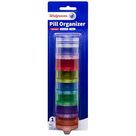 Walgreens Stackable 7-day Organizer With Extra Lid