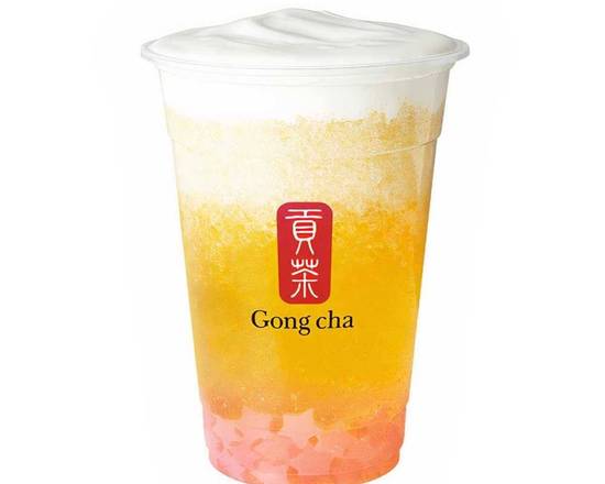 Mango Milk Foam Smoothie With Star Jelly