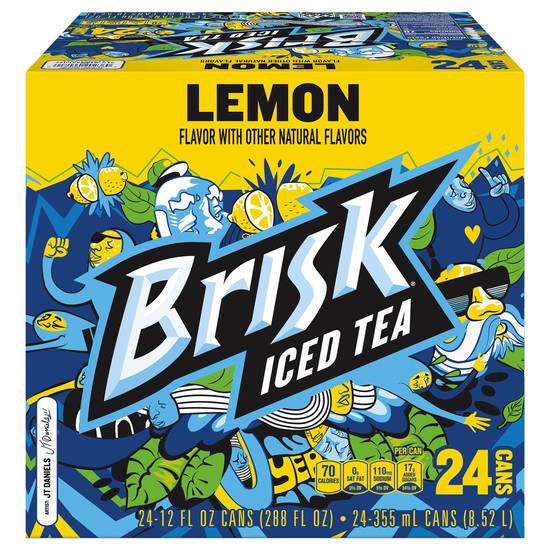 Brisk Iced Tea (24 ct, 12 fl oz) (lemon)