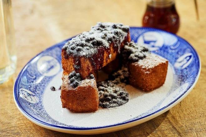 Maine Blueberry Compote Classic Brioche French Toast