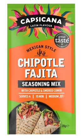 Capsicana Mexican Fajita Chipotle & Smoked Cumin Seasoning Mix (28g)