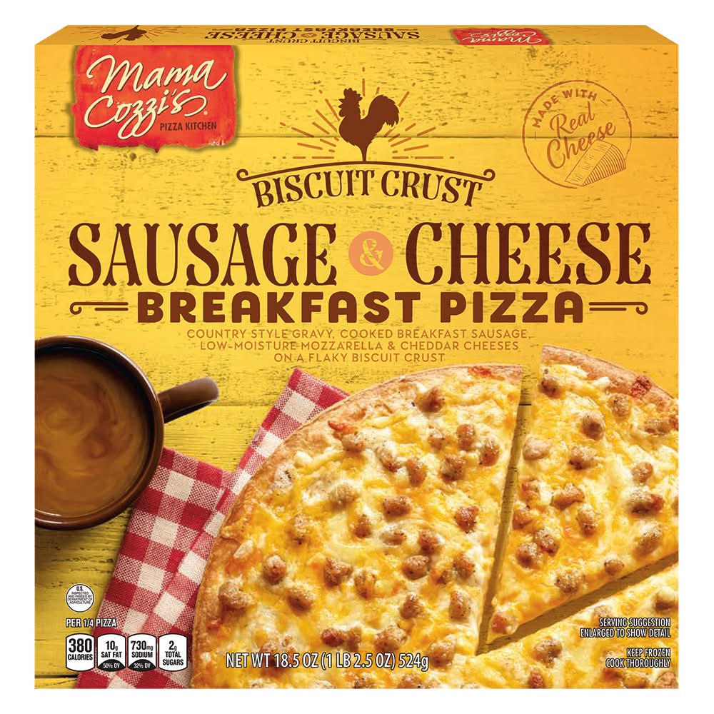 Mama Cozzi's Biscuit Crust Breakfast Pizza, Sausage & Cheese (18.5 oz)