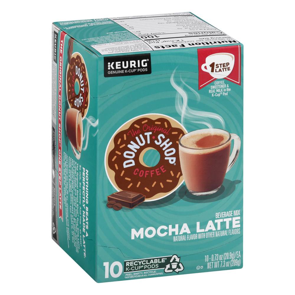 Keurig Donut Shop Coffee K-Cup Mocha Latte Beverage Mix (7.3 oz, 10 ct)