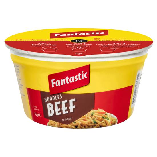 Fantastic Snack Size Beef Noodle Bowl 85g